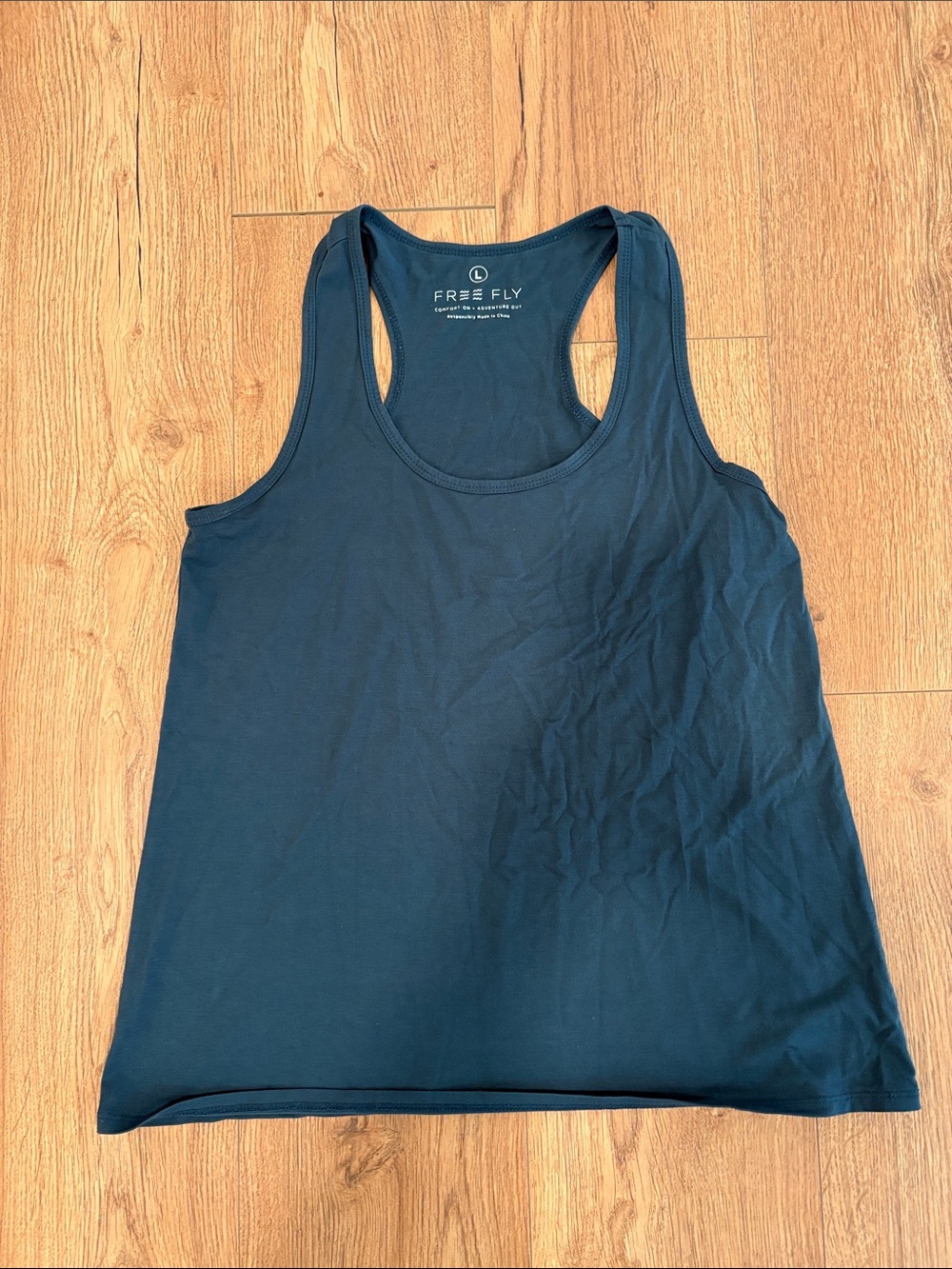 Free Fly Apparel Women's Racerback Tank Top - Teal Blue